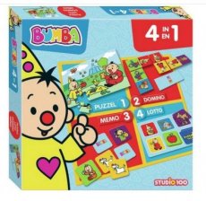 Bumba bordspel - 4 in 1 - puzzel, lotto, domino e