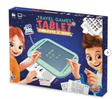 Buki - schrijfbordje met 20 bordspellen - reisspel