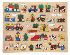 Houten Noppenpuzzel XL