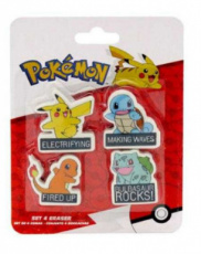 Pokemon Stationery Set With 4 Erasers