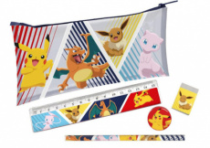 POKEMON - Stationery Set with Pocket - 5pc
