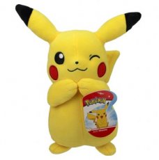 Pokémon Knuffel Pluche - Pikachu Knipoog, 20cm