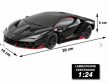 XQ RC Lamborghini Centenario zwart 1:24 - Bestuurb